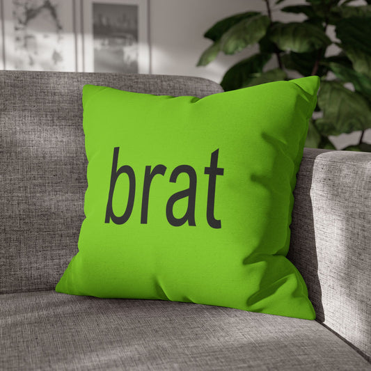 Green Brat CharlieXCX Pillow Case, Brat Decor, Couch Pillow