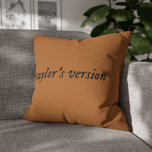 Taylor Swift Folklore Album Taylor's Version Spun Polyester Square Pillow Case