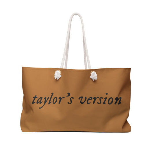 Taylor Swift, Folklore Album Font, Taylor's Version Weekender and Beach Bag