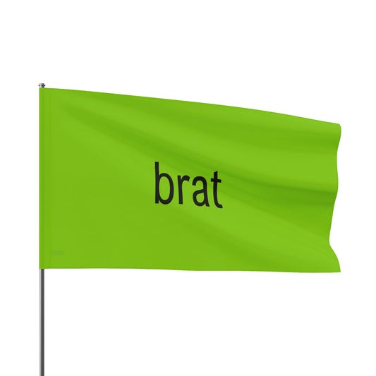 Green Brat CharlieXCX Album Flag