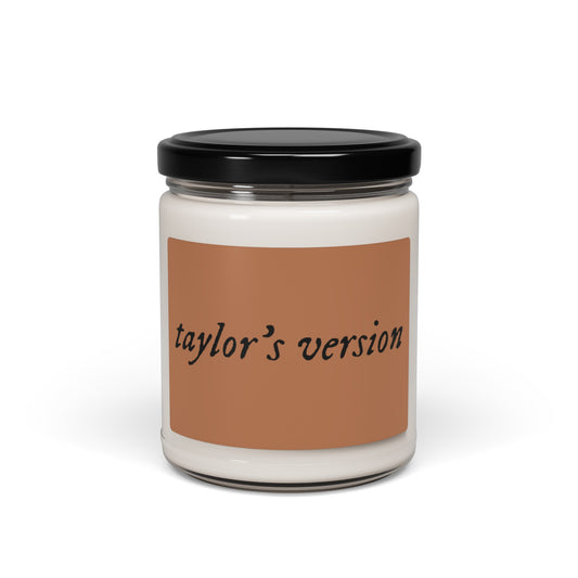 Taylor Swift, Folklore Album Font Scented Soy Candle Gift, 9oz