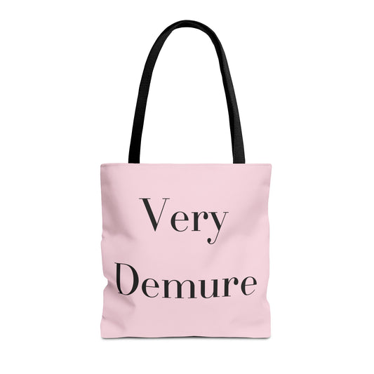 Very Demure Blush Pink Tote Bag