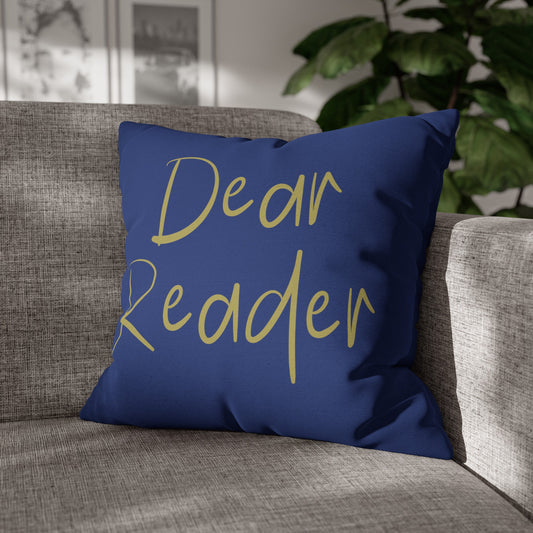 Taylor Swift Midnights Album Dear Reader Spun Polyester Square Pillow Case